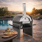 Vulcano Steel Countertop Wood Burning Pizza Oven